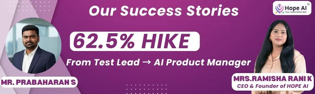Hope AI Learner – From Test Lead to AI Product Manager