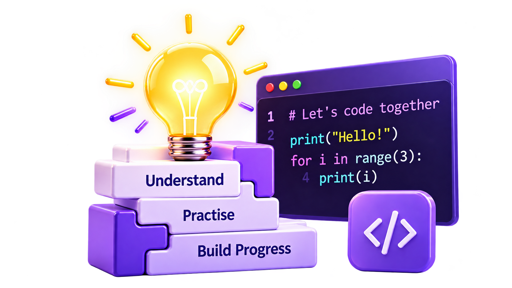 Learning with purpose through understanding, practice, and coding